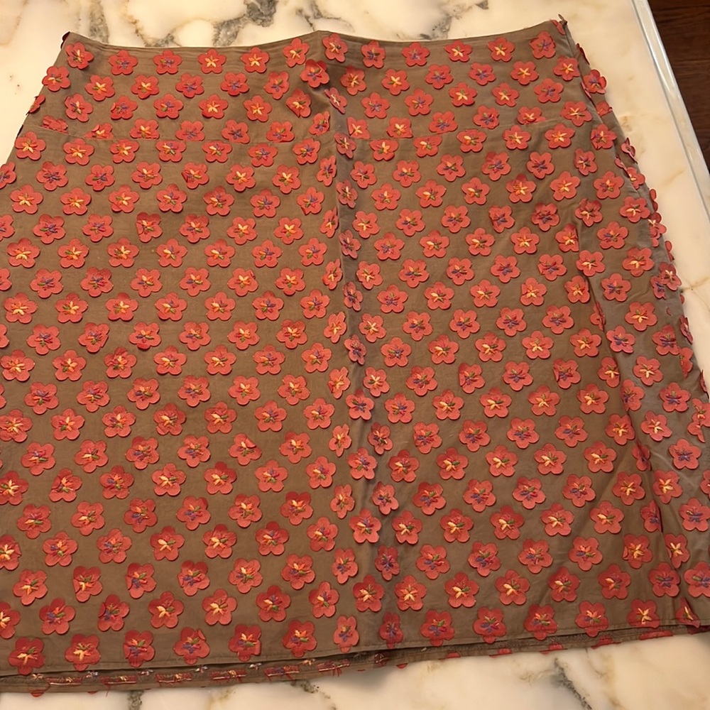 Floral above the knee skirt